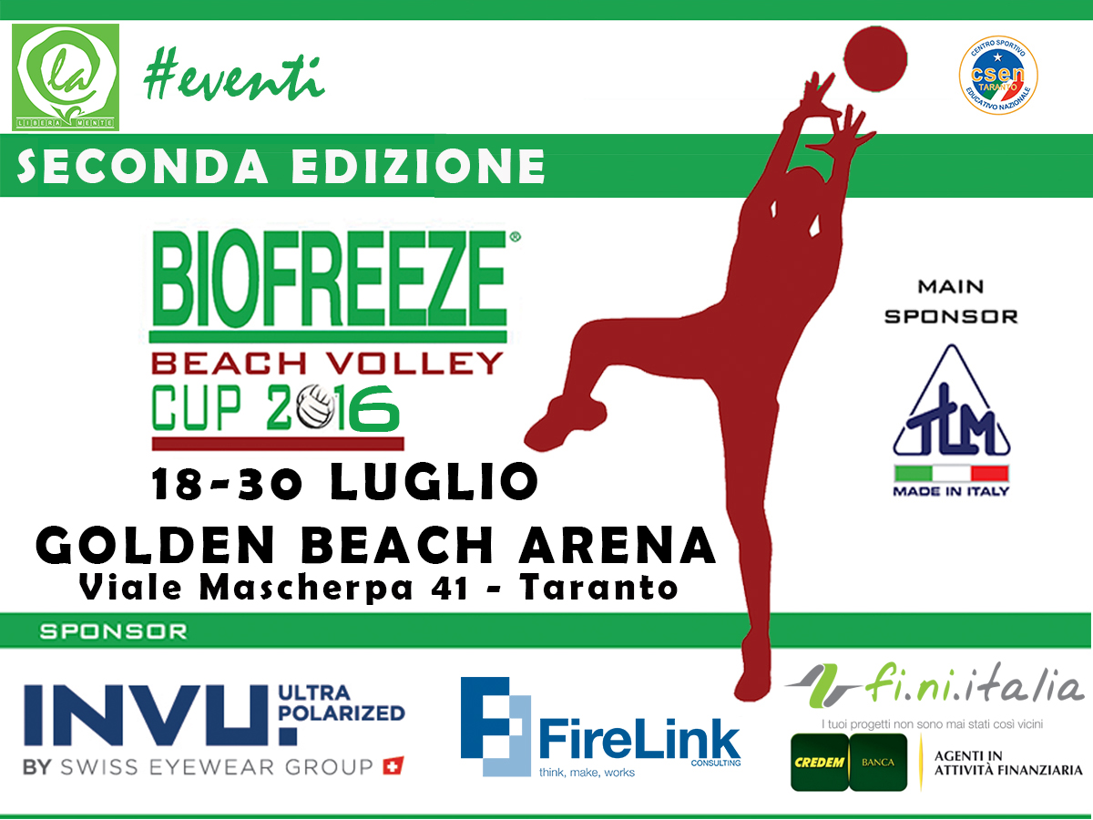 Biofreeze Beach Volley Cup 2016